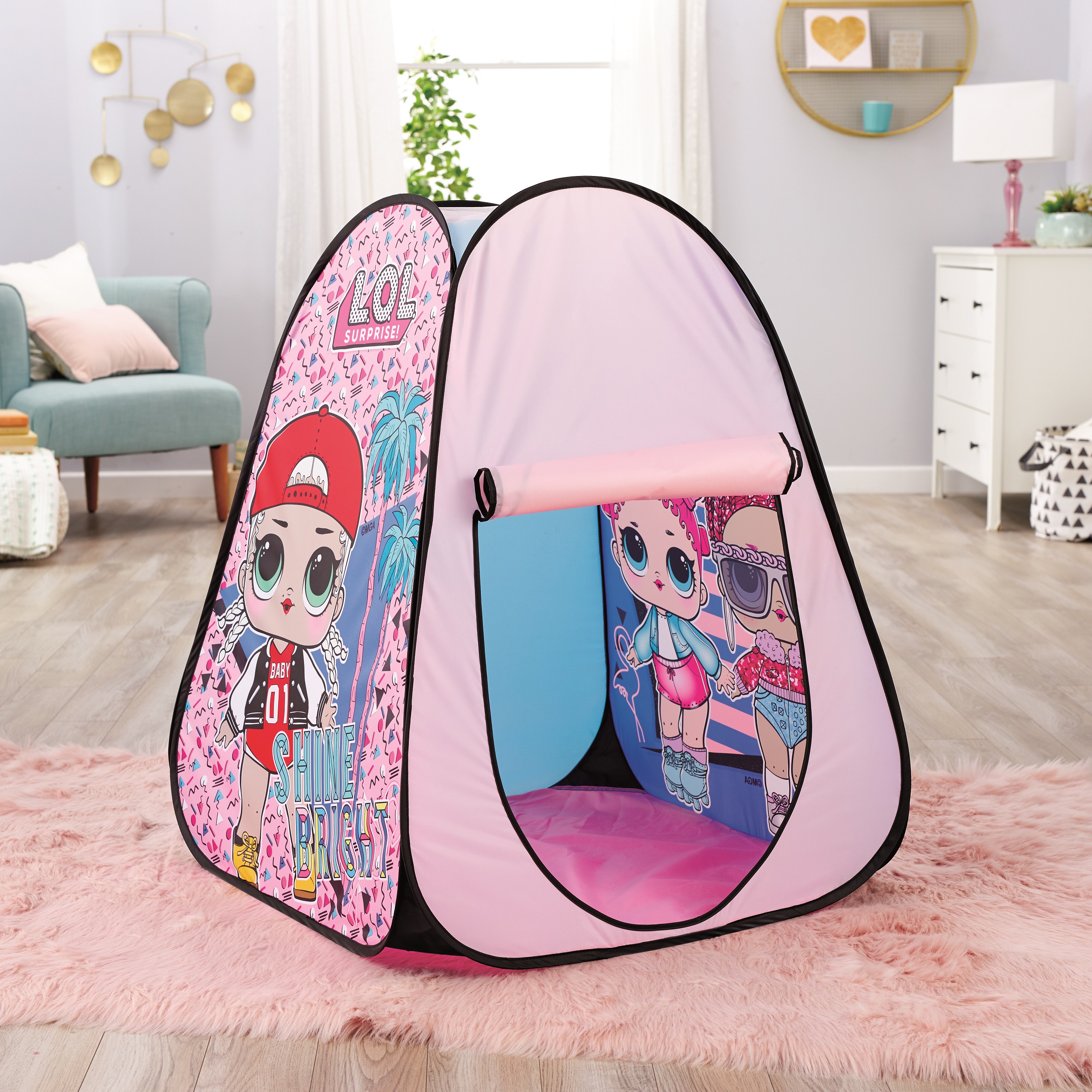 LOL Surprise Indoor/Outdoor Pop-Up Play Tent With Fold-Up Door, Great Gift for Kids Ages 4 5 6+ - image 4 of 6