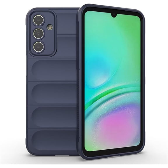 Case for Galaxy A36 5G,Galaxy A36 5G Case,Luxury Heavy Duty 3D Striped Pattern Sensory Soft Silicone Full Portection Shockproof Girls Women Phone Case for Samsung Galaxy A36 5G (Dark Blue)