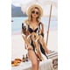 thumbnail image 4 of Ekouaer Women's Cover Up Shirt V-Neck Swimsuit Beach Bikini Beachwear Button Down Bathing Suit, 4 of 4