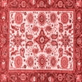 thumbnail image 1 of Ahgly Company Machine Washable Indoor Square Oriental Red Traditional Area Rugs, 4' Square, 1 of 4