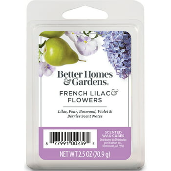 French Lilac Flowers Scented Wax Melts, Better Homes & Gardens, 2.5 oz (1-Pack)