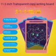 thumbnail image 4 of Tablero de escritura con cortina, tablero de dibujo LCD a color, rompecabezas, pizarra pequeña para niños, tablero de escritura transparente recargable, 4 of 5