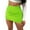 Green, variant on Elvqul Leather Skirts for Women Solid Color Plus Size Black Mini A-Line Wrap Casual Summer Skirts