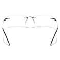thumbnail image 3 of Cyxus Blue Light Glasses Frameless Rectangle para hombres y mujeres Anti Eye Strain Block Ultraviolet Clear Lenses Cyxus Style, 3 of 9