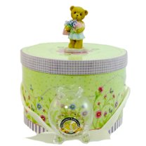 Cherished Teddies 10.00In Robyn 2006 Club Kit, Resin, Teddy Bear Wishing Jar Flowers Ctnr06