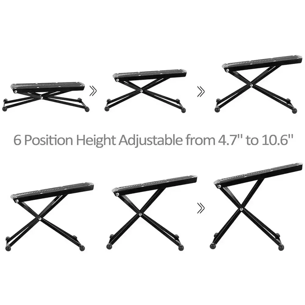RIWPKFH Guitar Foot Stool Solid Support Easy Storage Floor Protection Footrest for Classical Acoustic Electric Guitar Guitar Player