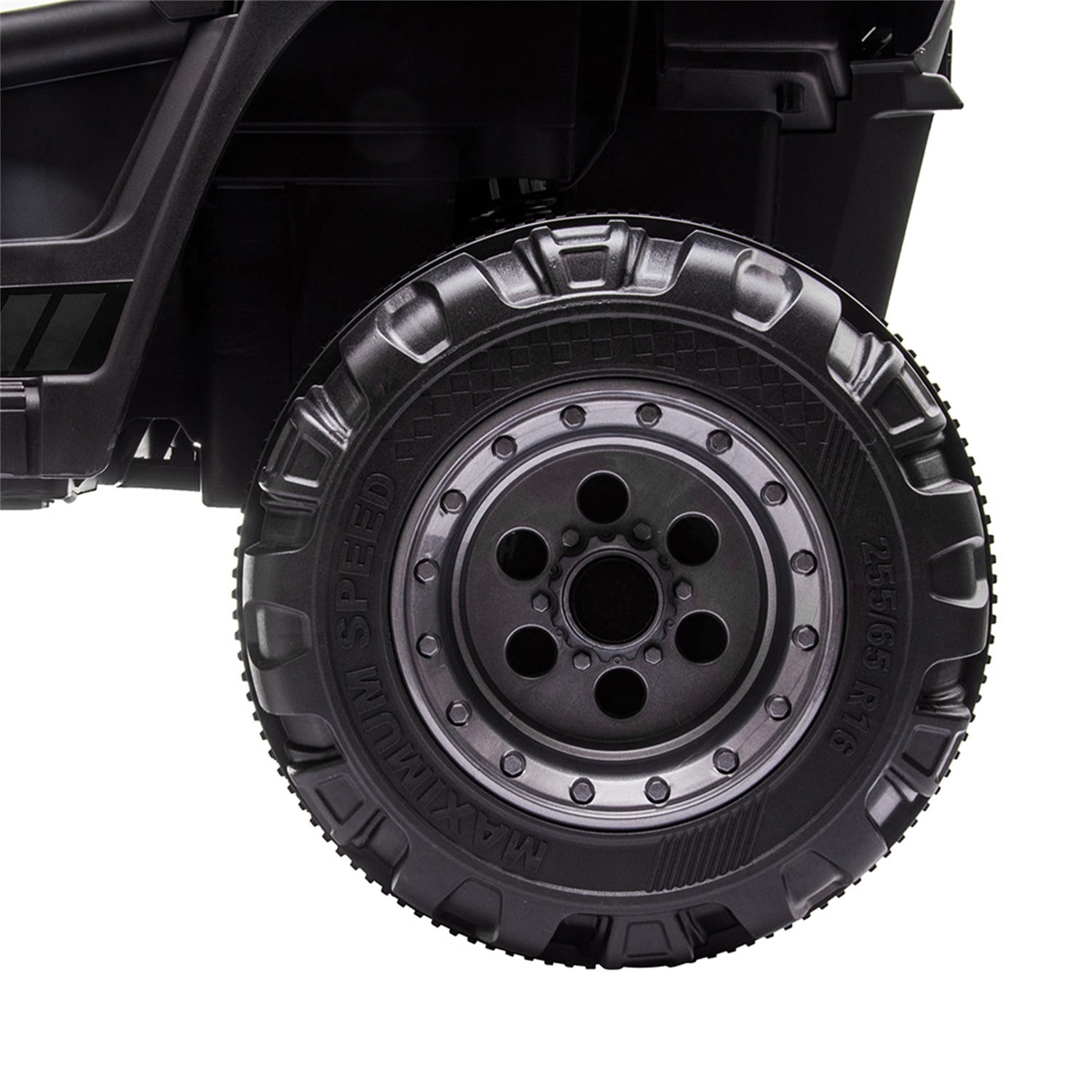 CIPACHO 12V Electric Motorized Off-Road Vehicle, 2.4G Remote Control Kids Ride On Car with Head/Rear Lights, Music, Rear Spring Suspension, Black CIPACHO 12V Electric Motorized Off-Road Vehicle, 2.4G Remote Control Kids Ride On Car with Head/Rear Lights, Music, Rear Spring Suspension, Black