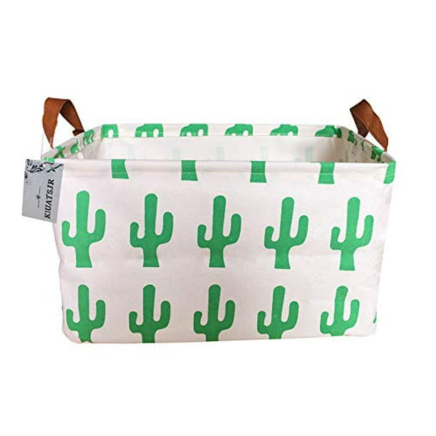 canvas toy storage with lid