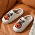 thumbnail image 7 of BERANMEY Halloween Slippers for Women Perfect Soft Plush Comfy Warm Slip-On Cute Womens Slippers Indoor Fluffy House Slippers for Women and Men Non-slip Fuzzy Flat Slides, 7 of 7