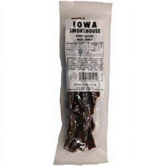 Iowa Smokehouse & Preferred Wholesale  5 oz Sweet Kicking Flavor Beef Jerky - Pack of 12