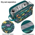 thumbnail image 4 of Toiletries Bag,Dinosaur and Palm Tree Pattern Mens Womens Toiletry Bag Bathroom Bag,Waterproof Toiletry Travel Bag Dopp Kit Shaving Bag 11x6.3x5.1 Inch, 4 of 5