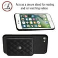 thumbnail image 3 of Envelope Design for iPhone 7 / 8 / SE 2020 / SE 2022 Case RFID Blocking Wallet Card Holder Leather PU Flip Cover Folio Lanyard Crossbody Strap Women Girl Magnetic Clasp Kickstand, Black, 3 of 10
