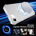thumbnail image 2 of New Case For iPhone 16e with Magnetic Ring Stand [Curly Edge] [Wireless Charging] [Reinforced Corners] Slim Fit Shockproof Protective Phone Case, 2 of 6