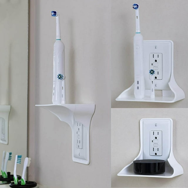 1PC Single Wall Outlet Shelf Home Wall Shelf Organizer for Outlets