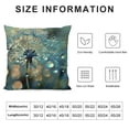 thumbnail image 5 of Orinice Dandelion Water Droplets Graphic Decorative Men Women Boy Girl Room Cushion Throw Pillow Cover for Home Couch Living Room Bed Sofa Soft and Durable Spring for Home Decor 1PC 12x12in, 5 of 5