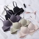 thumbnail image 5 of Qarigey Sujetador sin costuras Sujetador push up 3D inalámbrico Ropa interior sexy transpirable ajustable Lencería, Verde, 32 / 70AB Ropa interior Vino rojo 36/80AB, 5 of 8