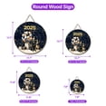 thumbnail image 5 of Happy New Year Labrador Retriever Welcome 2025 Balloon Firework Party Round Wood Sign Lab Dog Lover Gifts Hanging Wall Home Decor - 01014, 5 of 5