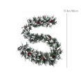 thumbnail image 3 of sruoe Christmas Garland, Artificial Garland Greenery, Faux Greenery Garland, Fake Flowers Garland Vine, Indoor Mantle, Hanging Maple Leaf Garland for Home, Holiday, Wedding Party Decoration Rattan, 3 of 6