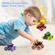 thumbnail image 4 of Paquete de 2 juguetes Monster Truck - Coches de juguete alimentados por fricción Vehículos Push and Go para niños El mejor regalo de fiesta de cumpleaños de Navidad para WD.WDQZL Hogar, 4 of 5