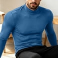 thumbnail image 6 of Hvogkswy Compression Shirt Men, Turtleneck Dry Workout Base Layer Undershirt Thin Stretchy Slim Comfy Long Sleeve Tops, 6 of 6