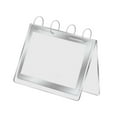 thumbnail image 2 of Abbracc Flip Desktop Card Menu Display Stand Double Sided Multi Page Desktop Card Vertical Sign Holder for Cafes Restaurant, Tabletop A6, 2 of 9
