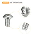 thumbnail image 4 of 3/8-16x3/4" Button Head Socket Cap Screws, 25 Pack 304 Stainless Steel Screws, 4 of 5
