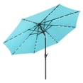 thumbnail image 5 of Ainfox 10ft Patio Umbrella Outdoor Solar Powered with  LED Lights and 8 Sturdy Ribs Without Base(Bule), 5 of 9