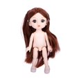thumbnail image 2 of Preciosa muñeca de moda con articulaciones flexibles, muñecas BJD para vestir, muñecas de pelo suave, bricolaje estilo D, 2 of 9