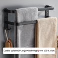 thumbnail image 4 of Langgg Rustproof Towel Bar Shower Towel Rack Kitchen Bathroom 2 Layer 40cm, 4 of 8