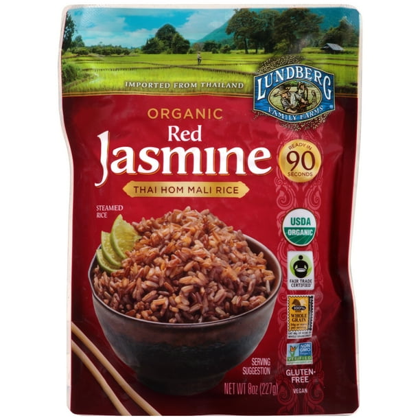 Lundberg Family Farms® Organic Red Jasmine Rice 8 oz. Pouch Walmart