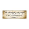 thumbnail image 2 of Scripture Walls Matthew 7:7 Gold Bible Verse Canvas Christian Wall Art Ready to Hang Unframed, 2 of 7