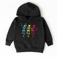 thumbnail image 3 of Three Skeletons Dancing Neon - Toddler Hoodie, 3 of 8