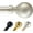 Grey/Telescoping, variant on Adjustable Curtain Rod 66-120 Inch Long with Gold Decorative Finials, 3/4 Inch Heavy Duty Metal Window Rod, Wall‑Mount Hardware Included, Fits Curtains for Sliding Glass Door Patio Bedroom