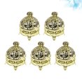 thumbnail image 3 of 5PCS Round Crown Shape Candy Storage Boxes Plastic Creative Gift Boxes Containers for Birthday Wedding Party (Golden), 3 of 7