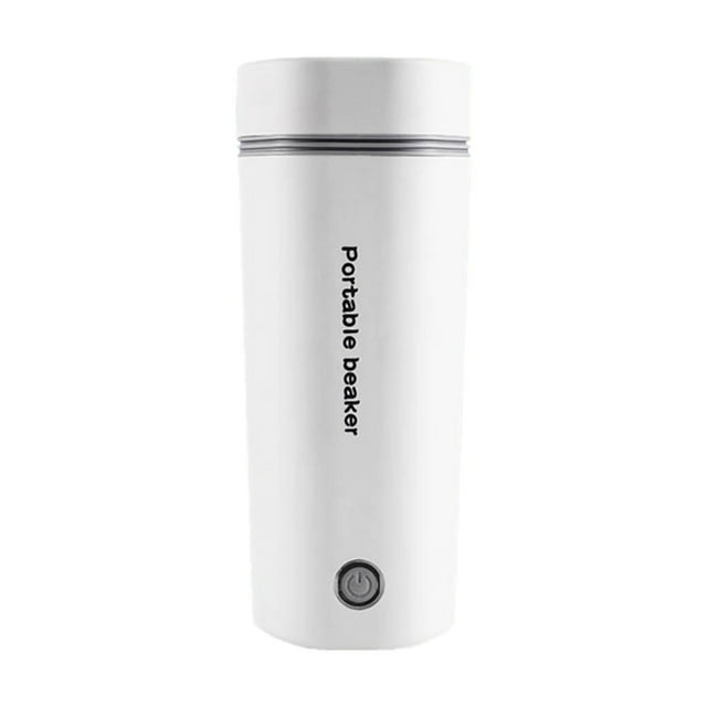TISHITA Electric Car Kettle Cup Water Cup Winter Kettle for Travel Car Camping Baby Milk White
