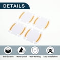 thumbnail image 3 of Car Universal Car Door Handle Cup Cover Anti-scratch Protection Film Reflective Stickers White Yellow 4 Pcs, 3 of 6