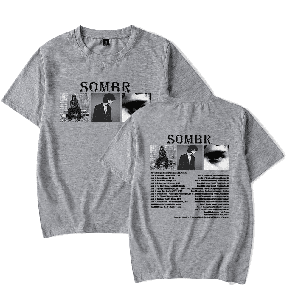 Sombr Merch 2025 Tour T-shirt Unisex Men Women Short Sleeve Casual