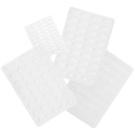 OULII 4-Pack White Silicone Brick Molds for Sand Tables Architectural Models Projects