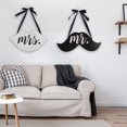 thumbnail image 2 of Unique Hanging Plaque Simple Innovative Creative Mr Mrs Lips Beards Wall Plaque Wedding Supplies, 2 of 7