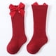 thumbnail image 1 of Calcetines de tubo medio a rayas para niños y niñas, calcetines de tubo largos con lazo para niños, calcetines de bebé con boca de burbuja y boca suelta, 1 of 6