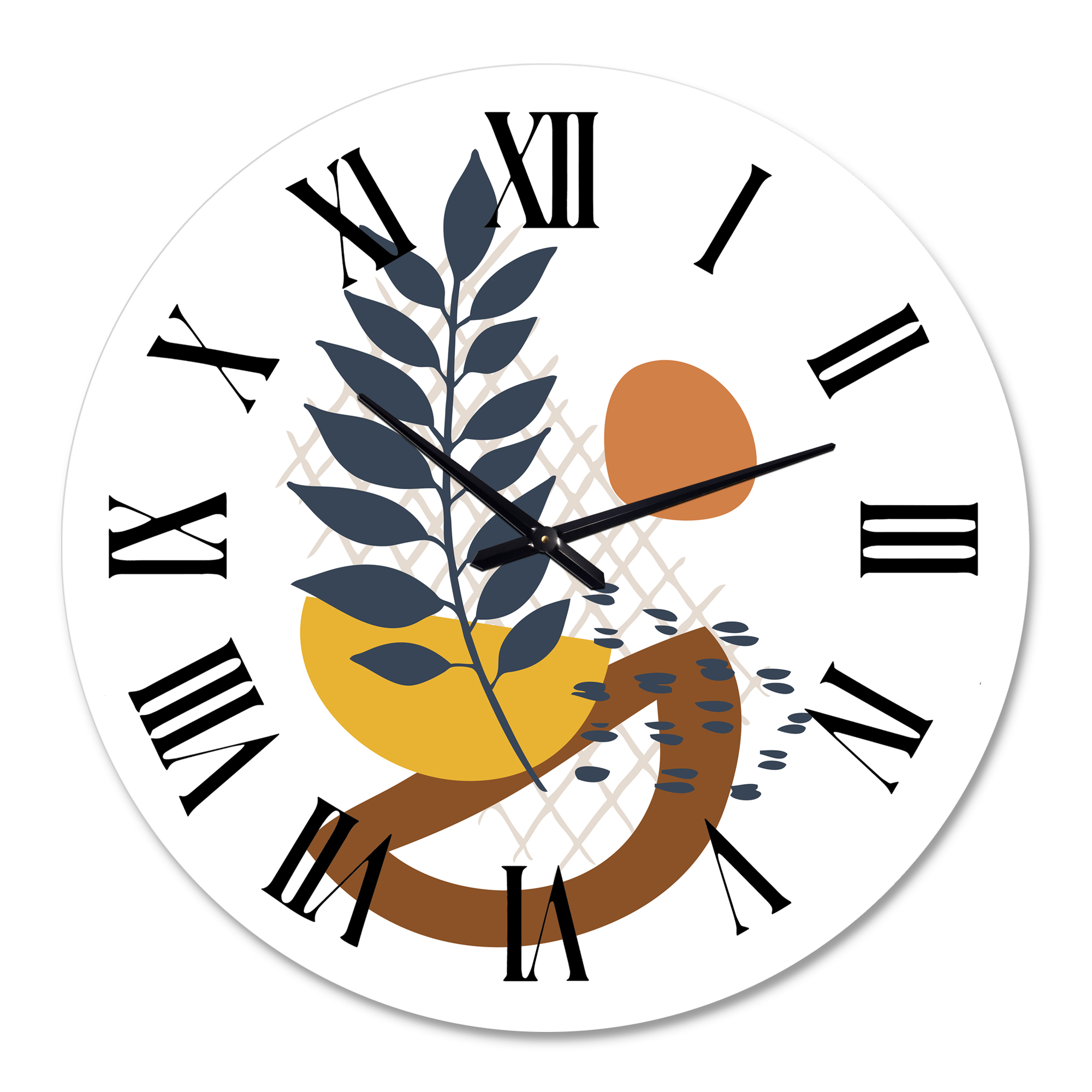 Designart 1 in Modern,Contemporary Wall Clock