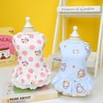 thumbnail image 4 of CBFFDC Dog Princess Dress Soft Comfortable Cartoon Pattern Dog Lace Ruffled Hem Vest Daily Wear Summer Pet, 4 of 7
