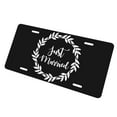 thumbnail image 3 of KAKALAD Just Married Aluminum Universal Car Vehicles License Plate 6" x 12" (4 Holes), 3 of 9