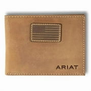 ARIAT ARIAT Mens Bifold Flag Patch Logo Wallet