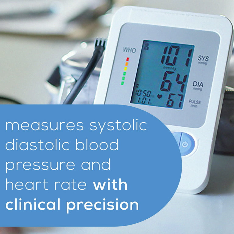 Home Automatic Digital Blood Pressure Monitor Beurer Large Cuff Nylon Cuff  22 to 42 cm Desk Model - Clean Moms
