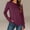 Purple, variant on Byworldtasic Women's Cotton Long Sleeve Shirts with Thumb Holes Crew Neck Soft Basic Tee Casual Plain T-Shirt