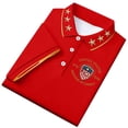 thumbnail image 3 of Men's USA 250th Anniversary Polo Shirt We The People Patriotic Flag Short Sleeve Golf Tee, 3 of 6