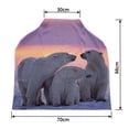 thumbnail image 2 of PKQWTM Polar Bear Family In Canadian Arctic Sunset Nursing Cover Baby Breastfeeding Infant Feeding Cover Baby Car Seat Cover, 2 of 2