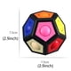thumbnail image 2 of Tholdsy Bola hexagonal de arcoíris con 12 agujeros para el hogar, escuela, guardería, juego de alivio de descompresión, juguete de Juguetes Educativos Negro, 2 of 6