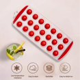 thumbnail image 4 of Cosmug 21-Cavity Round Ice Cube Tray with Lidless Design, Easy Release Silicone Bottom Mini Sphere Ice Maker Mold, Slim Fit for Freezer, Space-Saving, Food-Safe(11.7" x 4.6" x 0.9"), 4 of 5